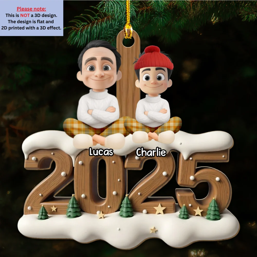 As A Parent Now Onwards - Personalized Custom 3D Effect Wood Ornament - Image 5