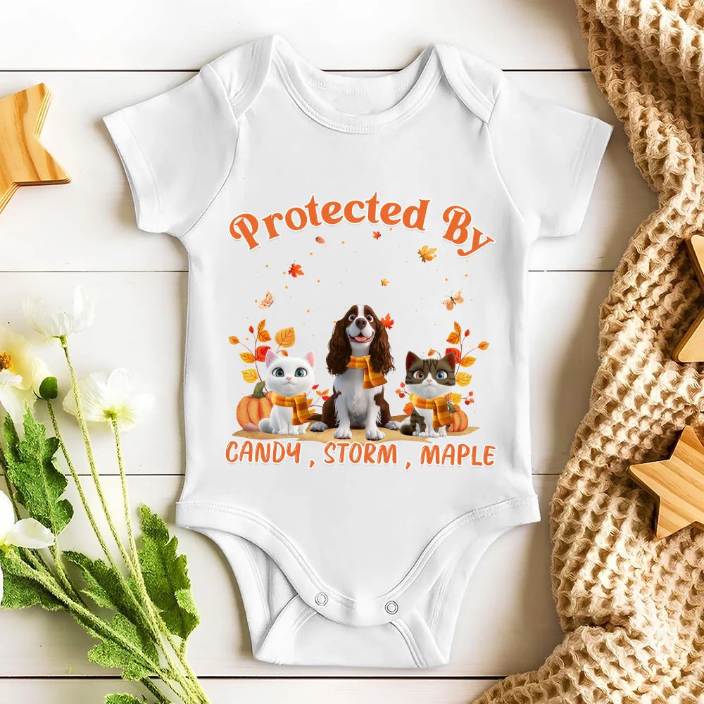 Autumn Pet Baby - Personalized Custom Baby Onesie - Image 3