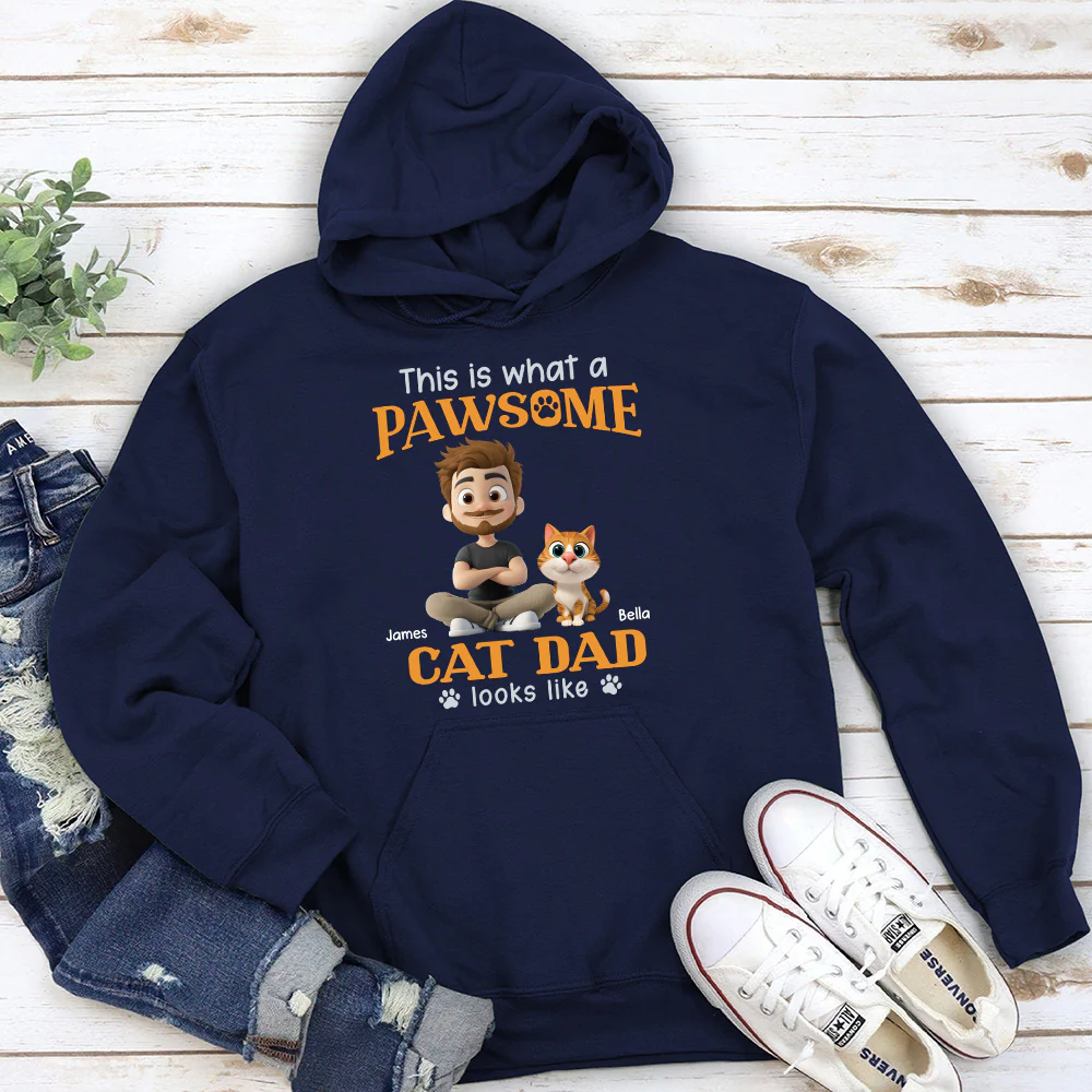 Awesome Dad I Might Say - Personalized Custom Hoodie - Image 3