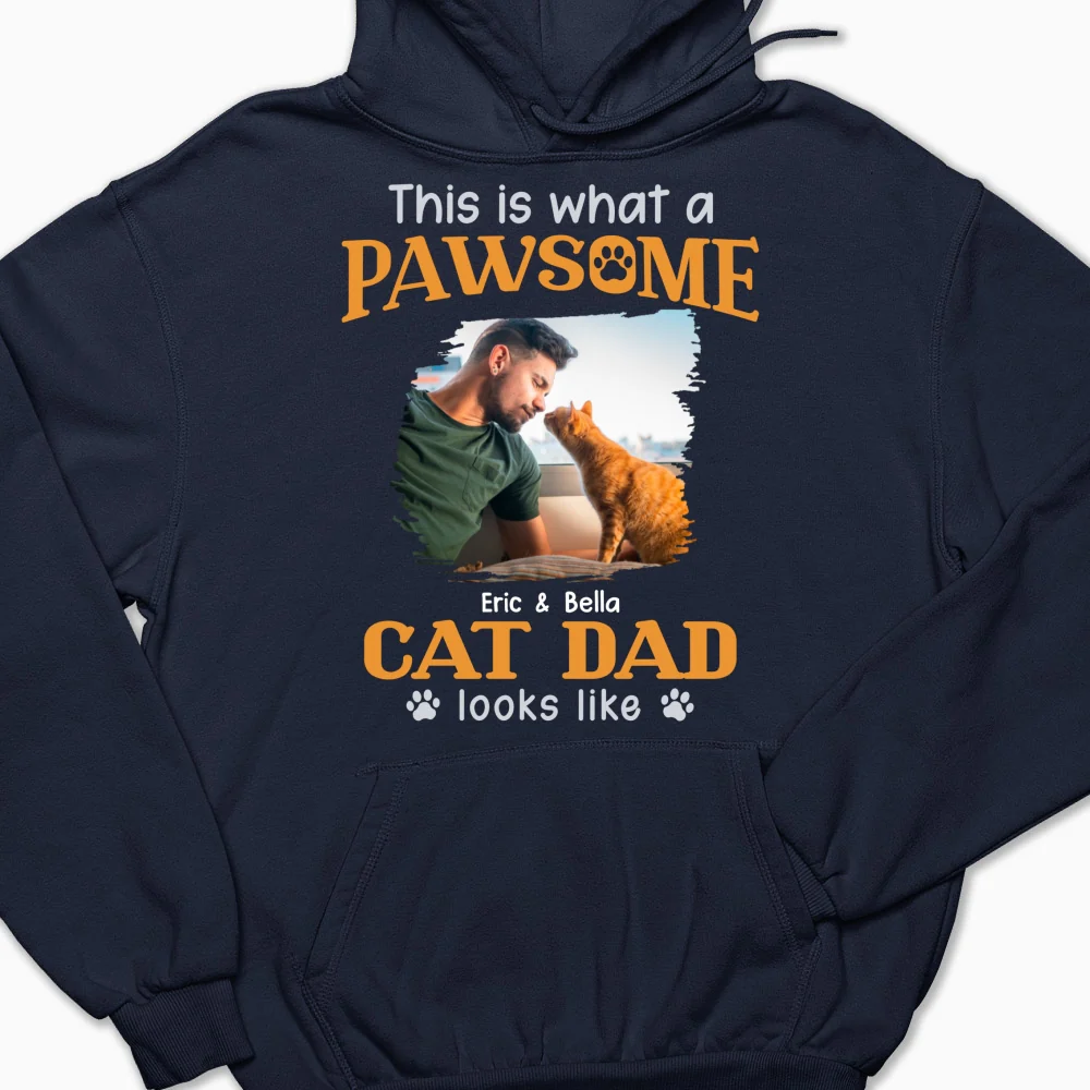 Awesome Dad I Might Say Photo - Personalized Custom Hoodie - Image 3