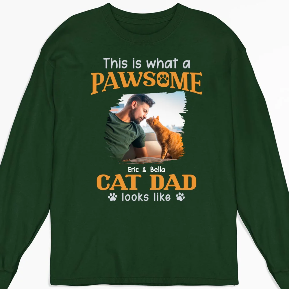 Awesome Dad I Might Say Photo - Personalized Custom Long Sleeve T-shirt - Image 5