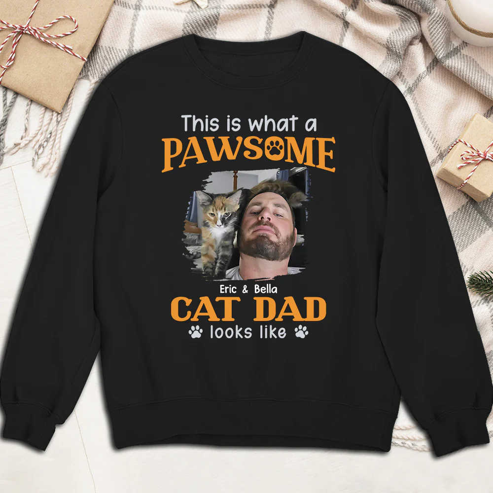 Awesome Dad I Might Say Photo - Personalized Custom Sweatshirt - Image 2