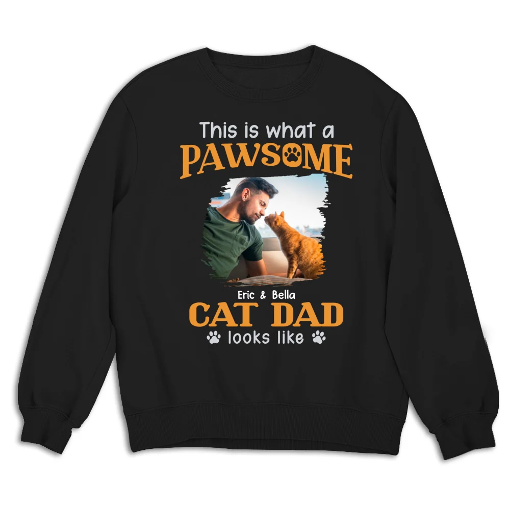 Awesome Dad I Might Say Photo - Personalized Custom Sweatshirt - Image 3