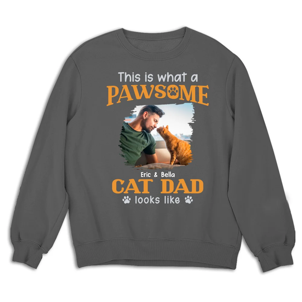 Awesome Dad I Might Say Photo - Personalized Custom Sweatshirt - Image 4