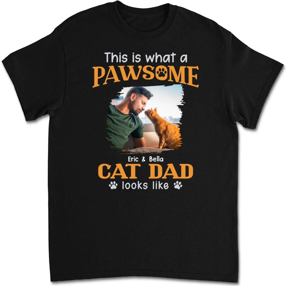 Awesome Dad I Might Say Photo - Personalized Custom Unisex T-shirt - Image 4