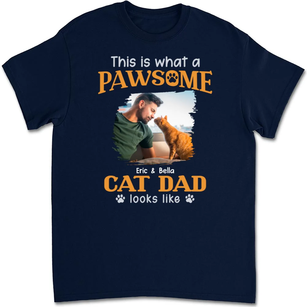 Awesome Dad I Might Say Photo - Personalized Custom Unisex T-shirt - Image 5