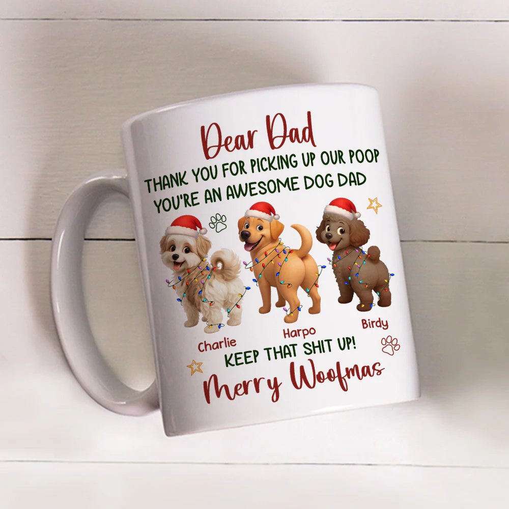 Awesome Dog Parent - Personalized Custom Coffee Mug - Image 3