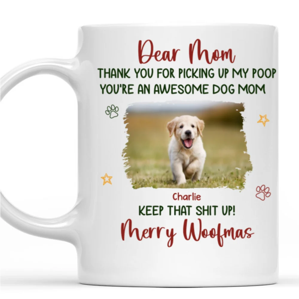 Awesome Dog Parent Photo - Personalized Custom Coffee Mug - Image 4