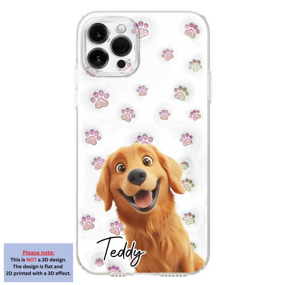 Baby Adorable Dogs - Personalized Custom 3D Inflated Effect Phone Case - Image 12