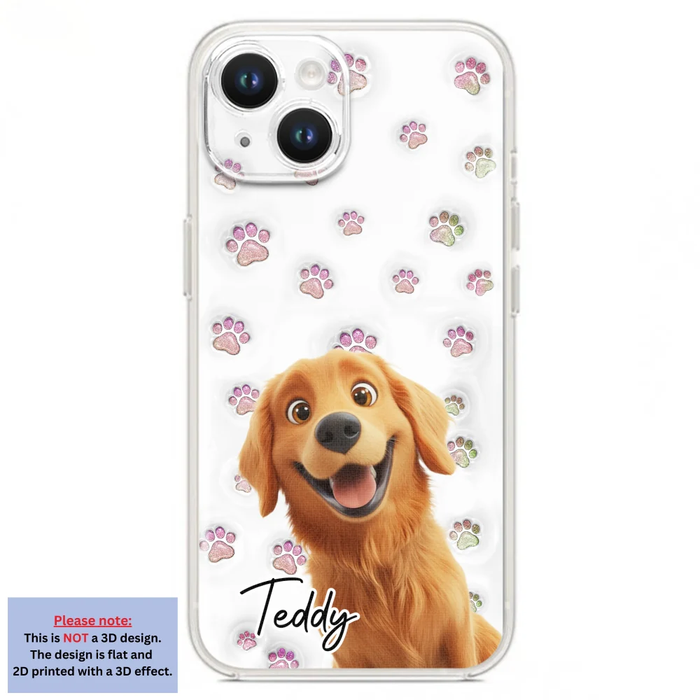 Baby Adorable Dogs - Personalized Custom 3D Inflated Effect Phone Case - Image 16