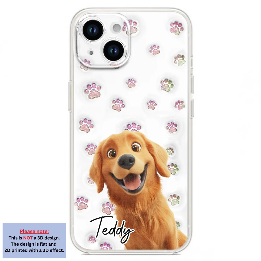 Baby Adorable Dogs - Personalized Custom 3D Inflated Effect Phone Case - Image 17