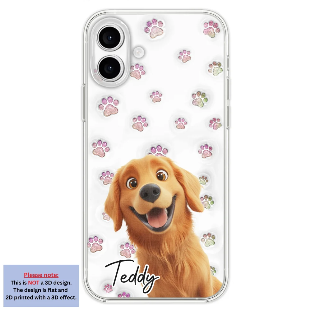 Baby Adorable Dogs - Personalized Custom 3D Inflated Effect Phone Case - Image 25