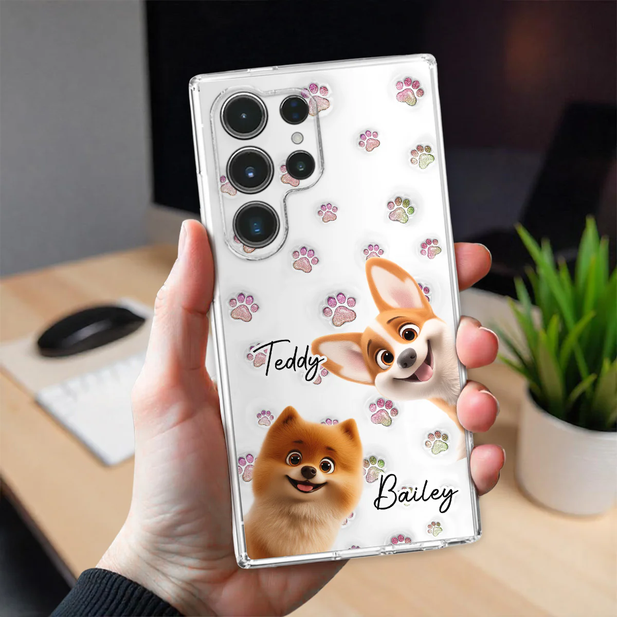 Baby Adorable Dogs - Personalized Custom 3D Inflated Effect Phone Case - Image 27