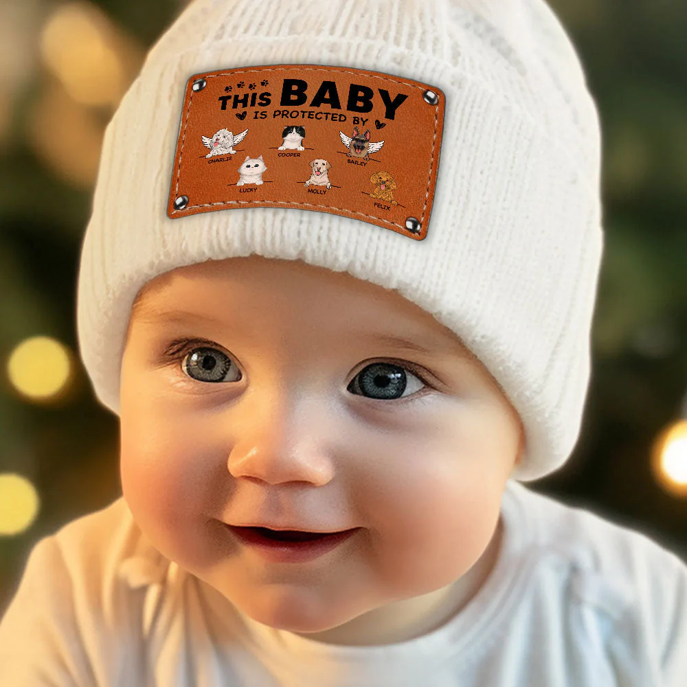 Baby Is Protected - Personalized Custom Beanie - Image 5