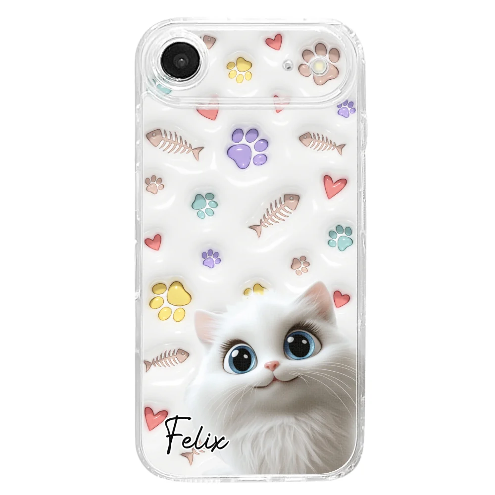 Baby Lovely Cat - Personalized Custom 3D Inflated Effect Phone Case - Image 26