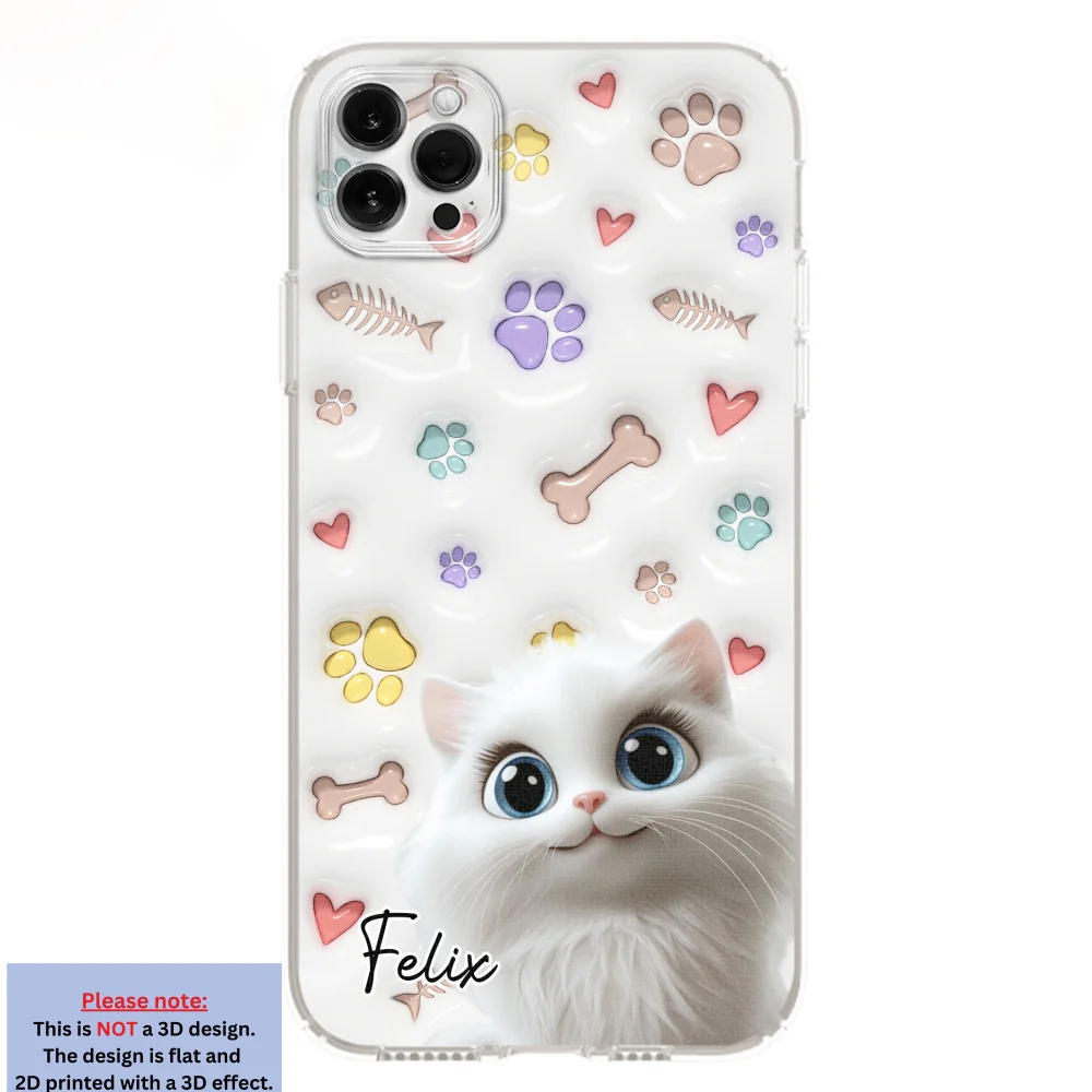 Baby Lovely Pet - Personalized Custom 3D Inflated Effect Phone Case - Image 10