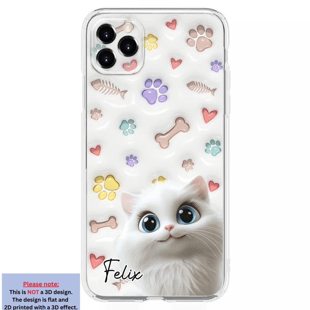 Baby Lovely Pet - Personalized Custom 3D Inflated Effect Phone Case - Image 7