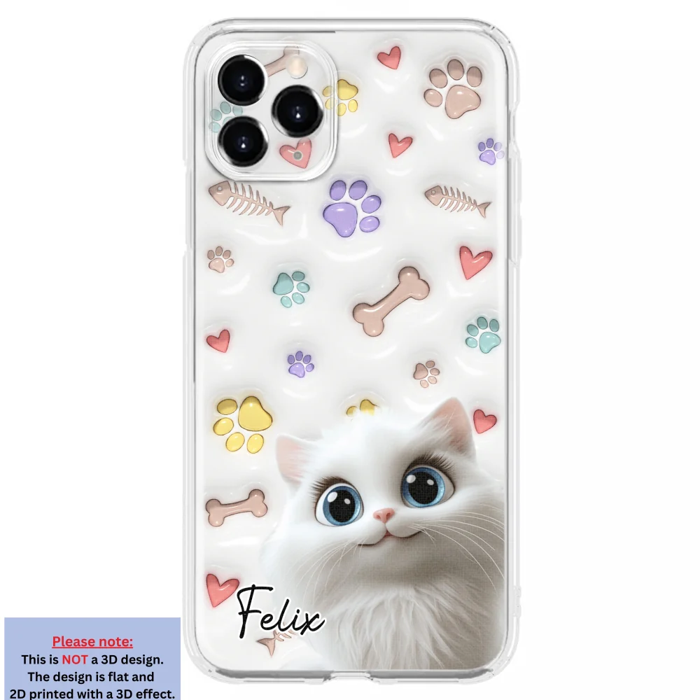 Baby Lovely Pet - Personalized Custom 3D Inflated Effect Phone Case - Image 8