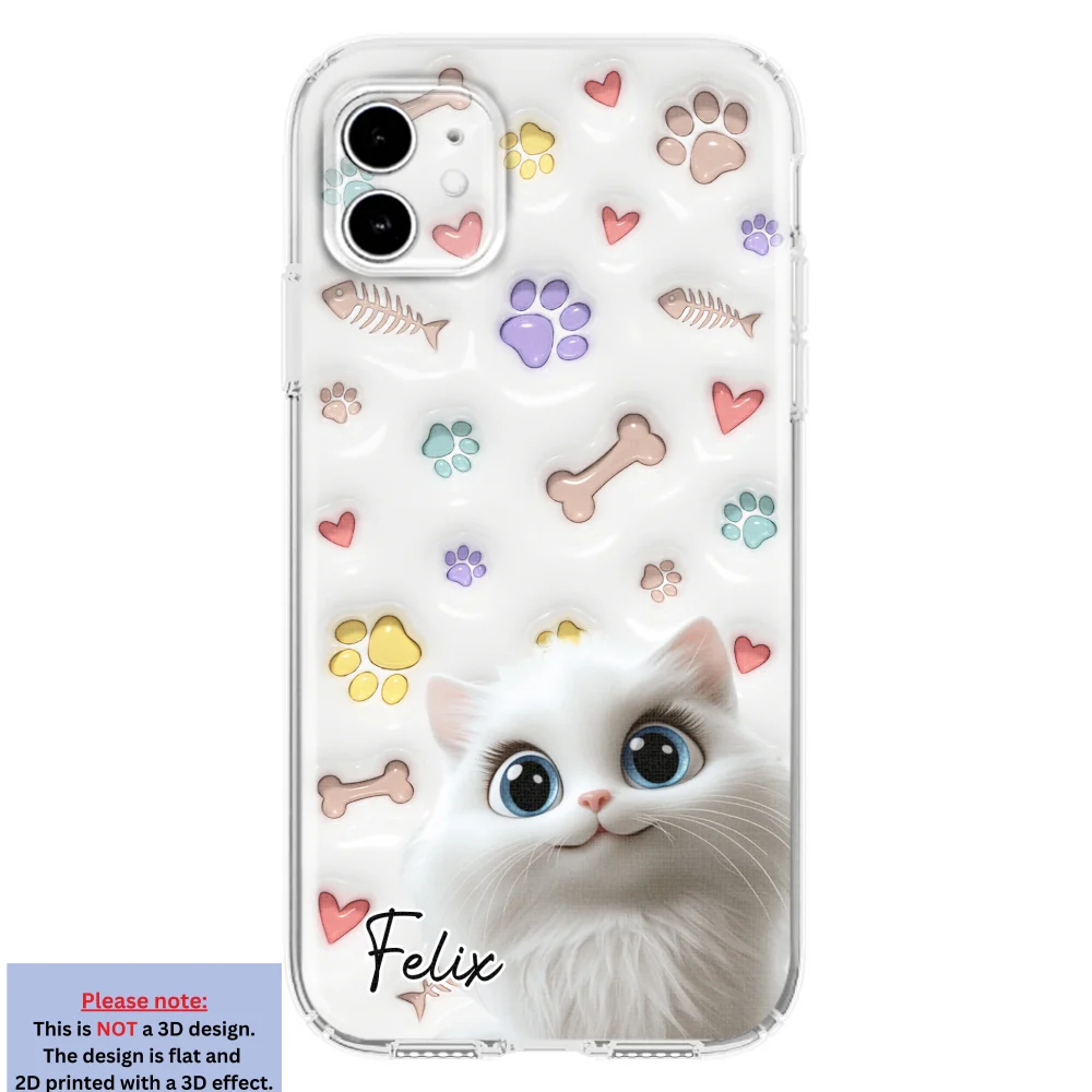Baby Lovely Pet - Personalized Custom 3D Inflated Effect Phone Case - Image 9