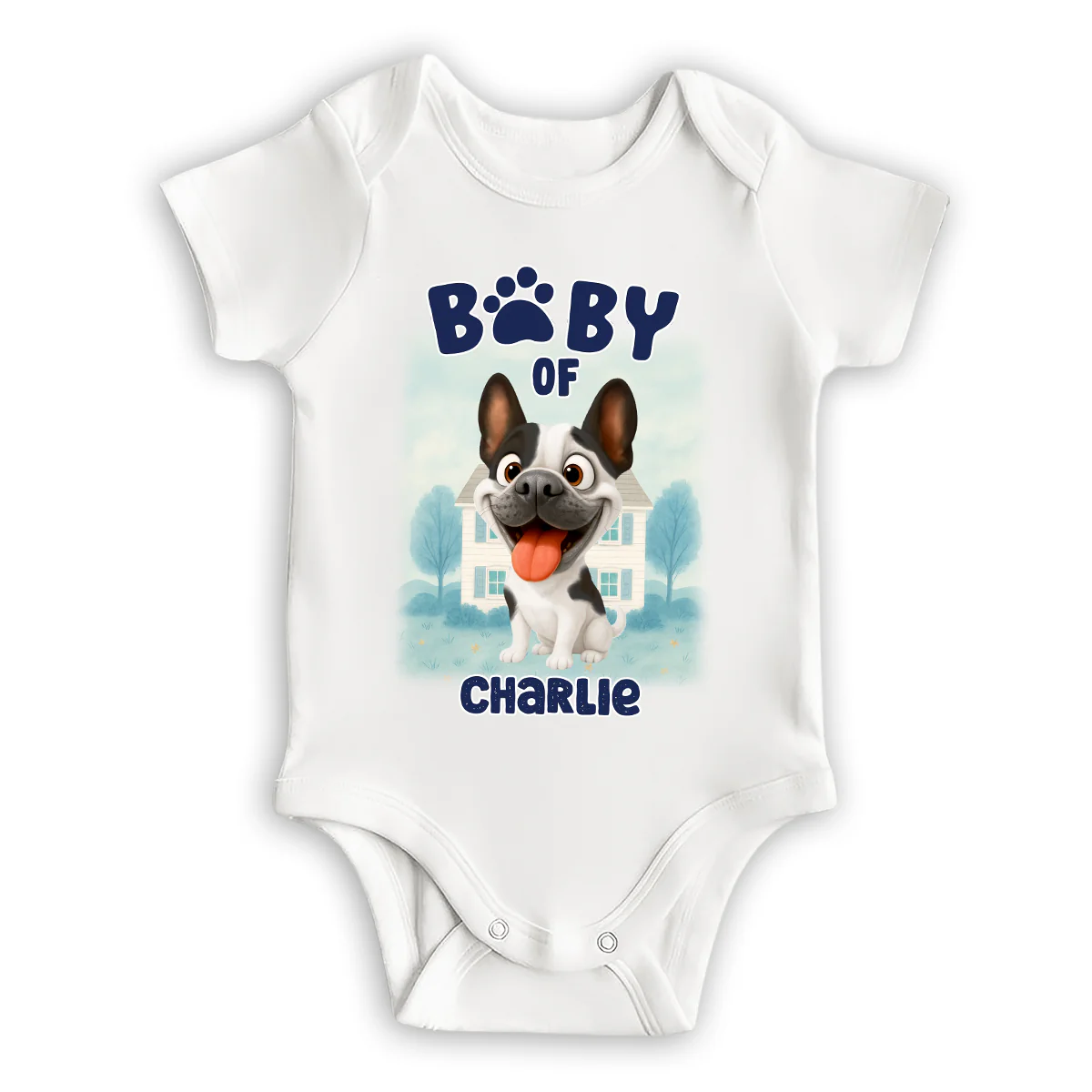 Baby Of Dogs - Personalized Custom Baby Onesie