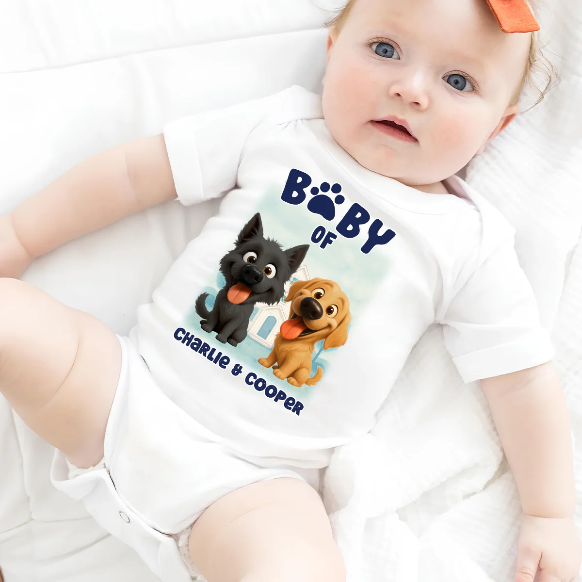 Baby Of Dogs - Personalized Custom Baby Onesie - Image 5