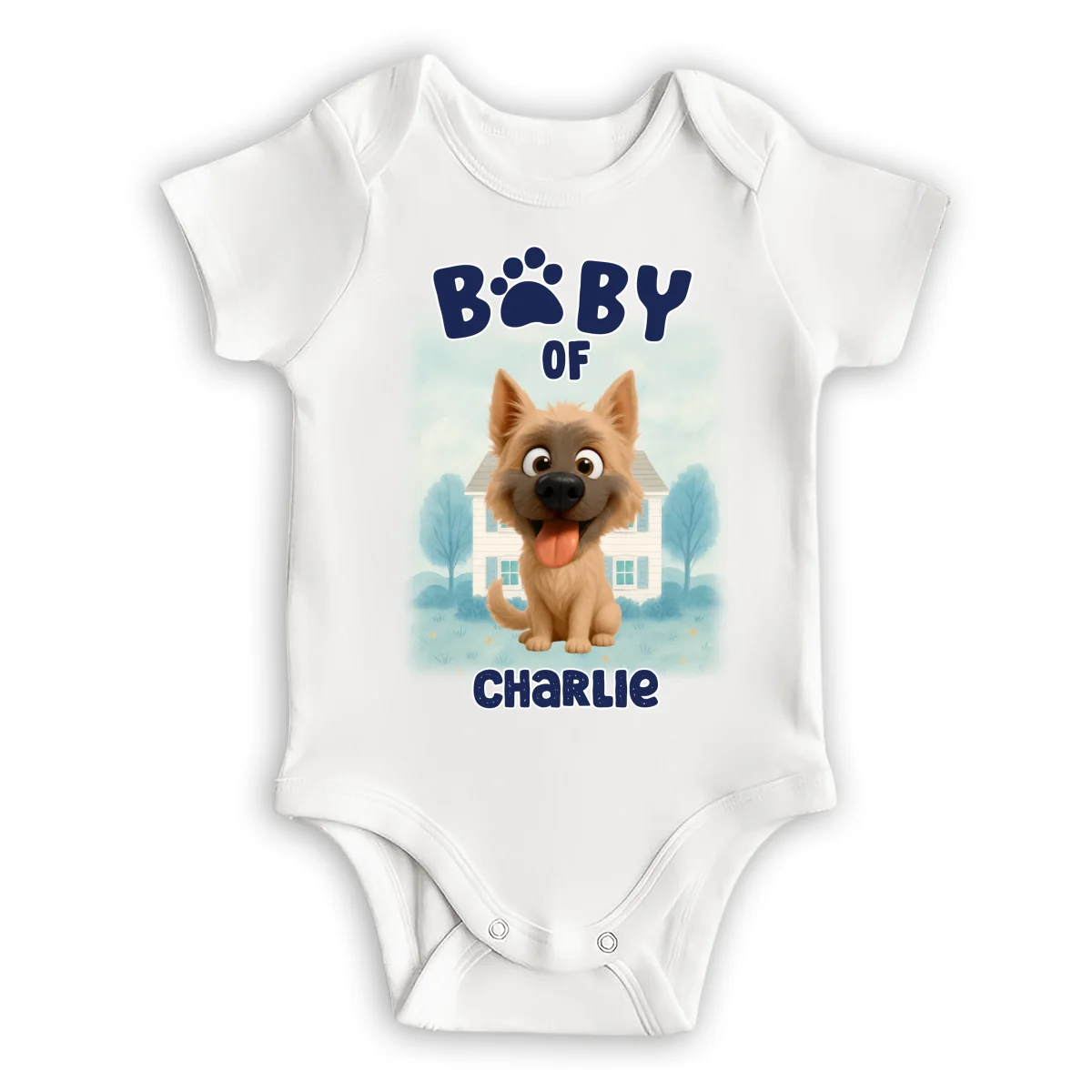 Baby Of Dogs - Personalized Custom Baby Onesie - Image 6