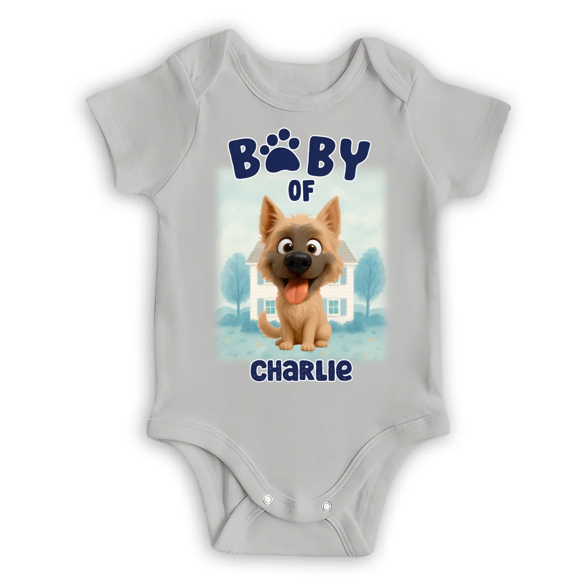 Baby Of Dogs - Personalized Custom Baby Onesie - Image 7