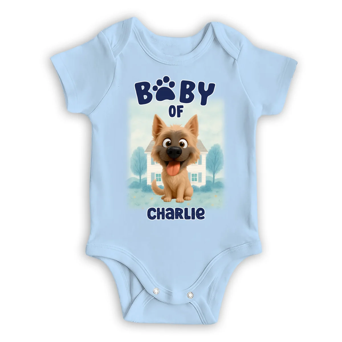 Baby Of Dogs - Personalized Custom Baby Onesie - Image 8