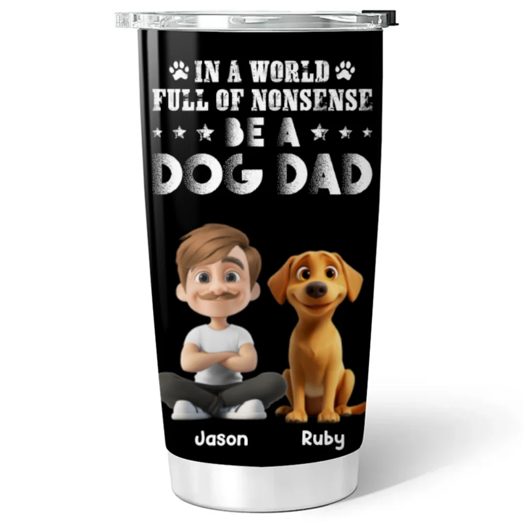 Being A Dad Makes Sense - Personalized Custom Tumbler - Image 6