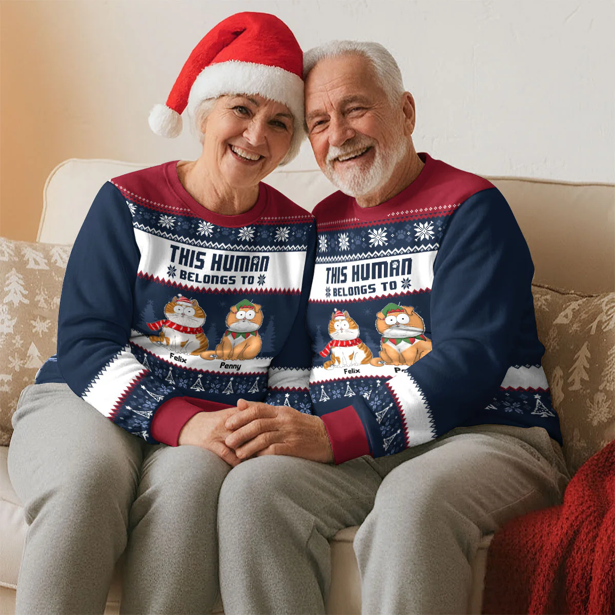 Belong To Each Other - Personalized Custom All-Over-Print Sweatshirt - Image 5