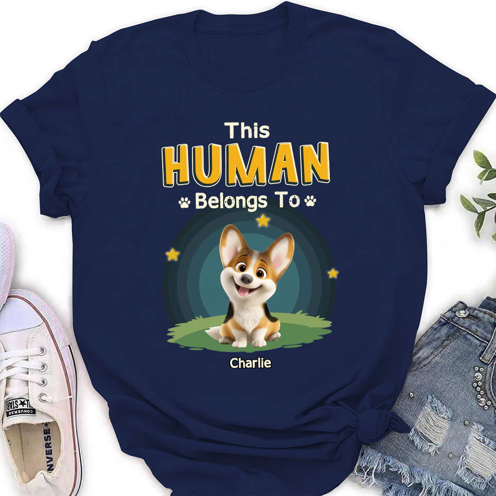 Belongs To Me - Personalized Custom Women's T-shirt - Image 3