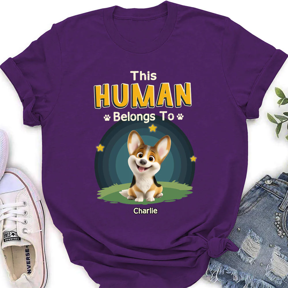 Belongs To Me - Personalized Custom Women's T-shirt - Image 4