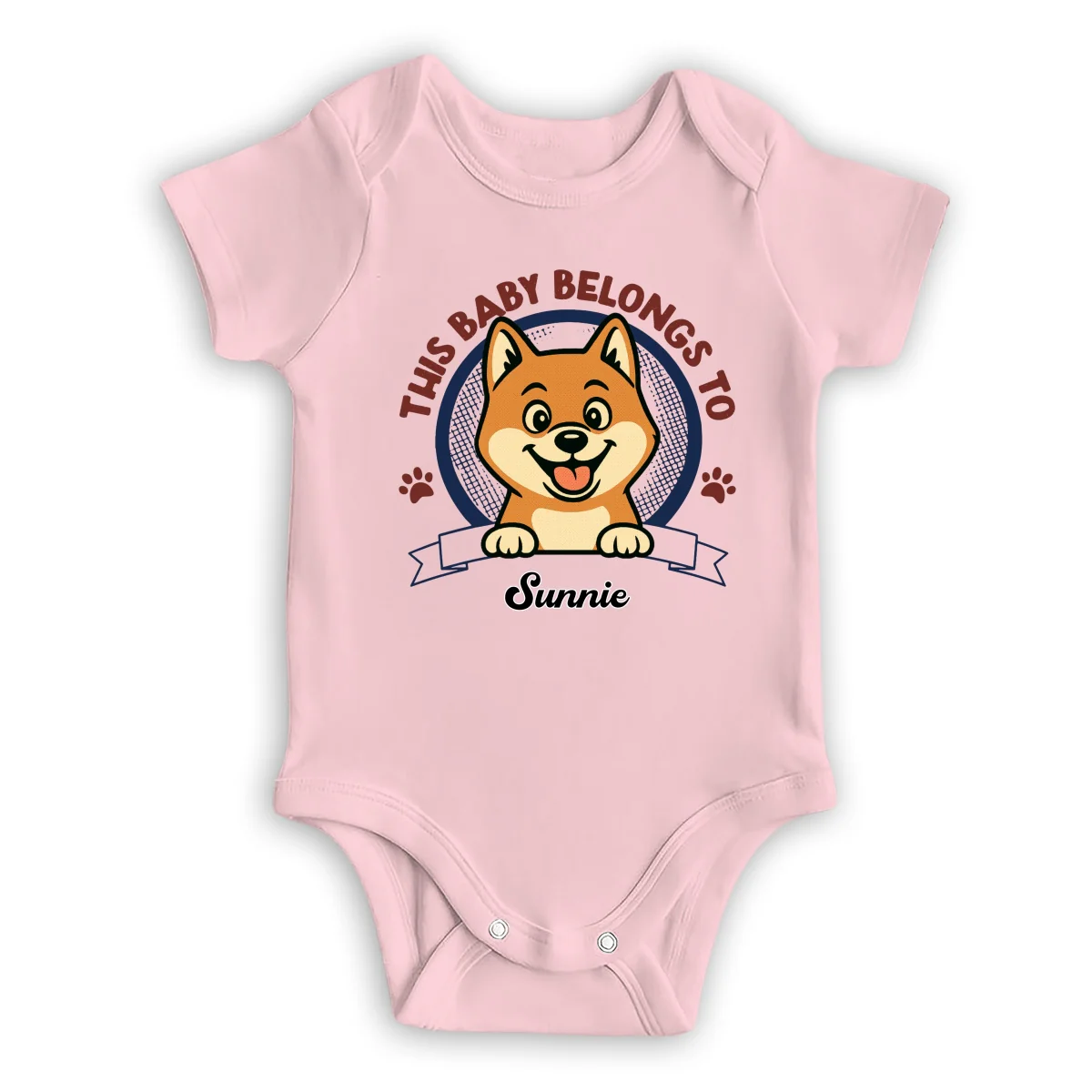 Belongs To Retro Style - Personalized Custom Baby Onesie - Image 9