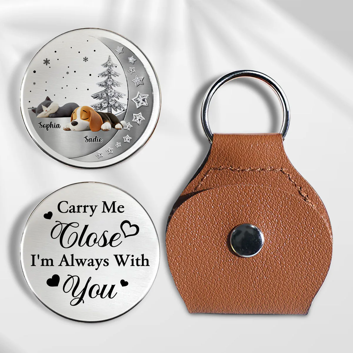 Beside My Babies - Personalized Custom 3D Effect Pocket Hug