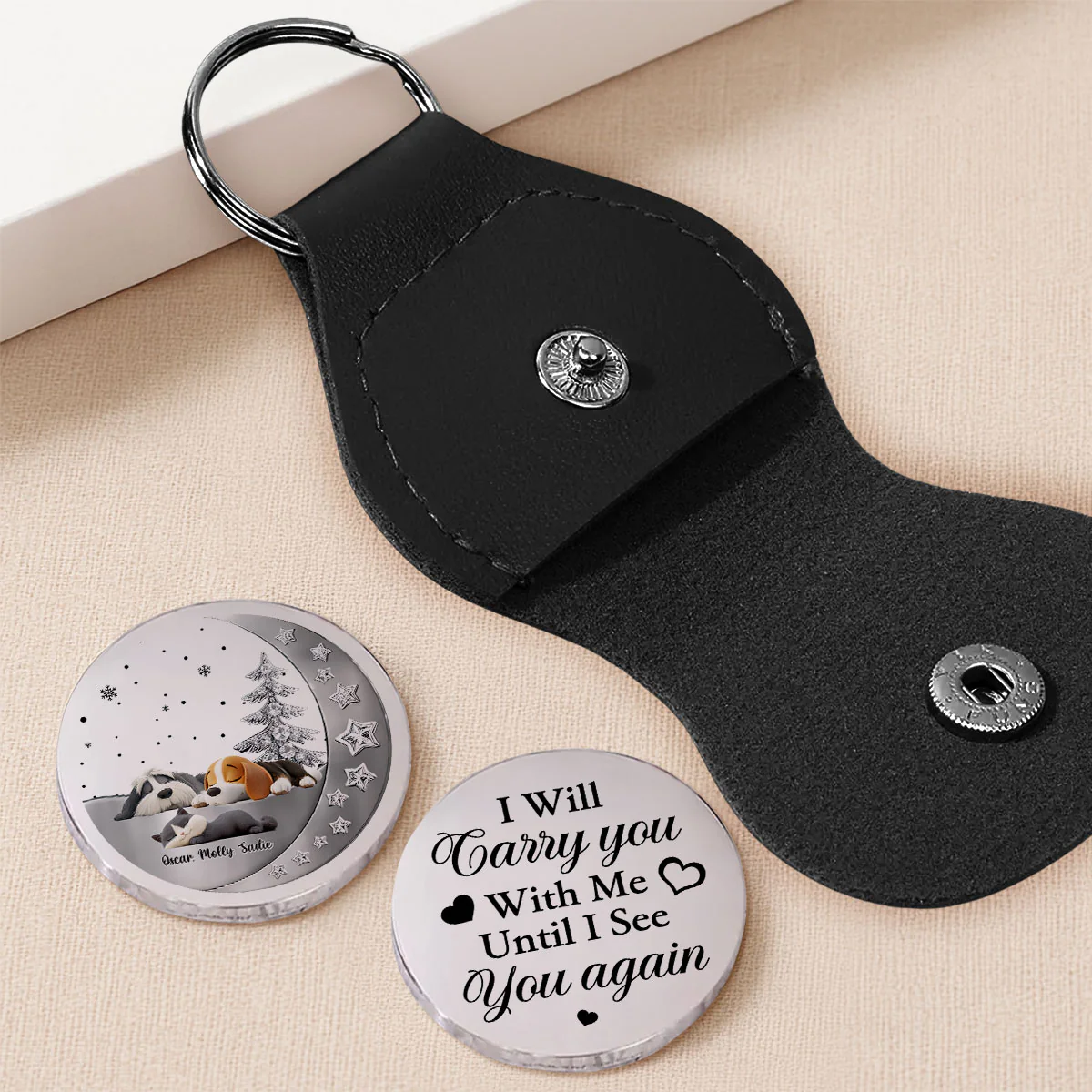 Beside My Babies - Personalized Custom 3D Effect Pocket Hug - Image 5