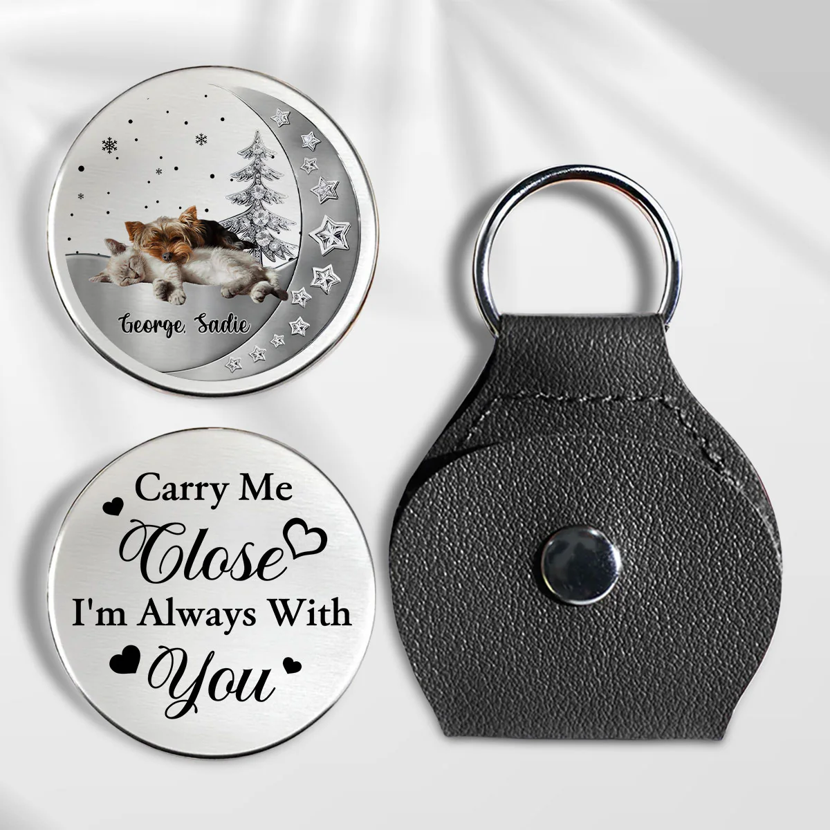 Beside My Babies Photo - Personalized Custom 3D Effect Pocket Hug