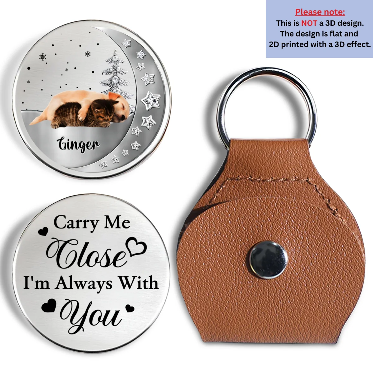 Beside My Babies Photo - Personalized Custom 3D Effect Pocket Hug - Image 4