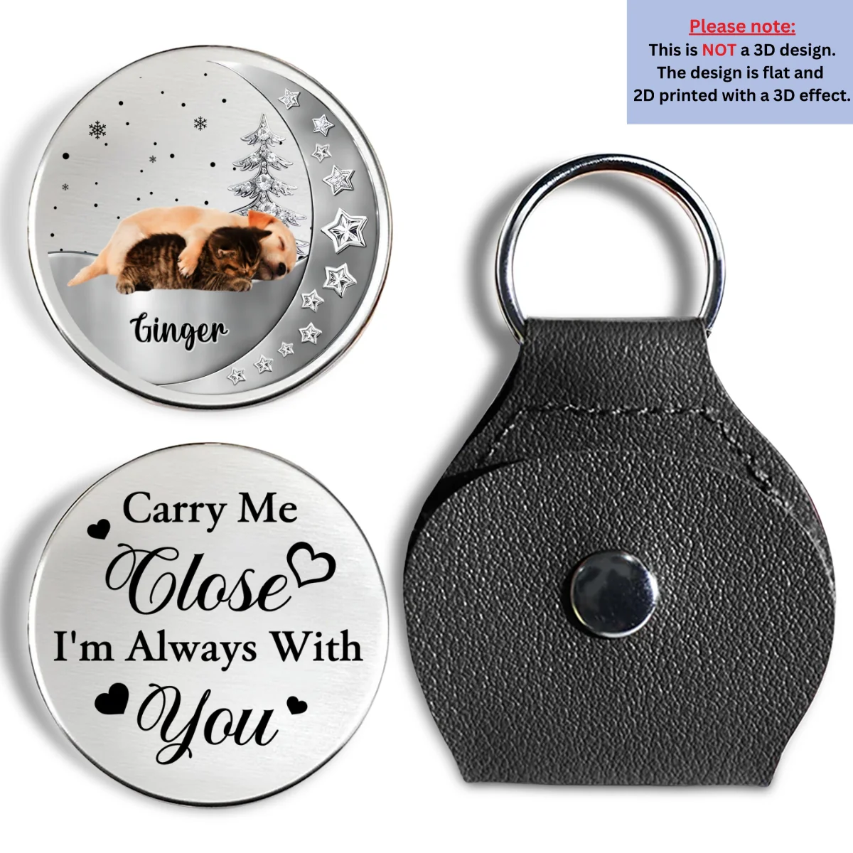 Beside My Babies Photo - Personalized Custom 3D Effect Pocket Hug - Image 5