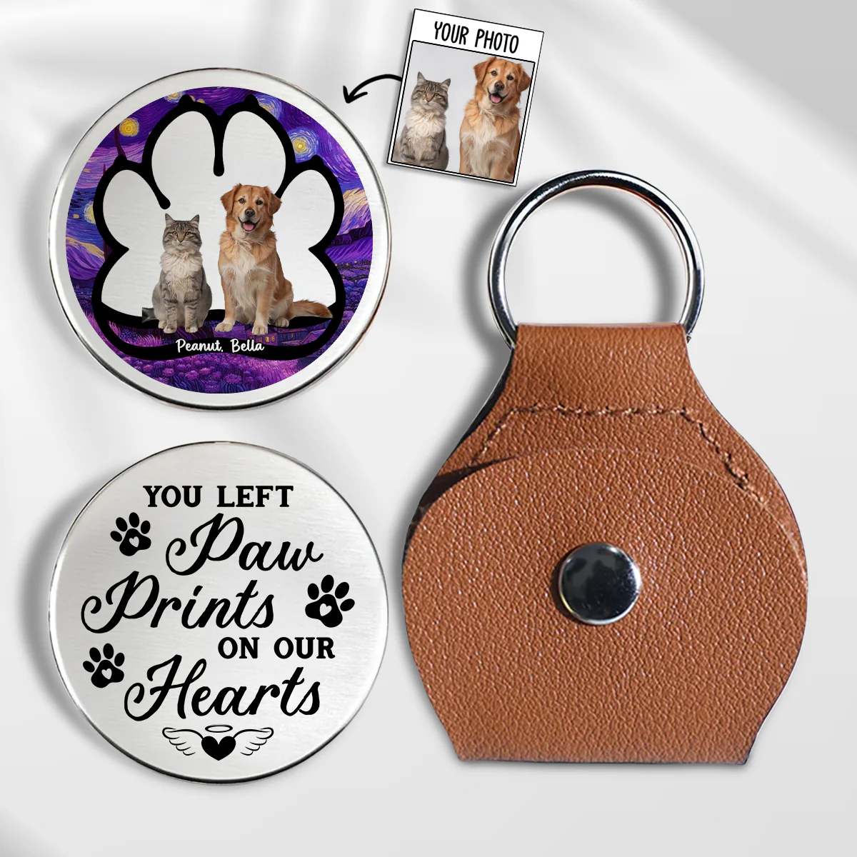 Beside My Babies Photo - Personalized Custom Pocket Hug