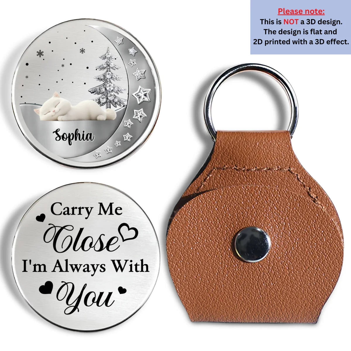 Beside My Cat - Personalized Custom 3D Effect Pocket Hug - Image 8