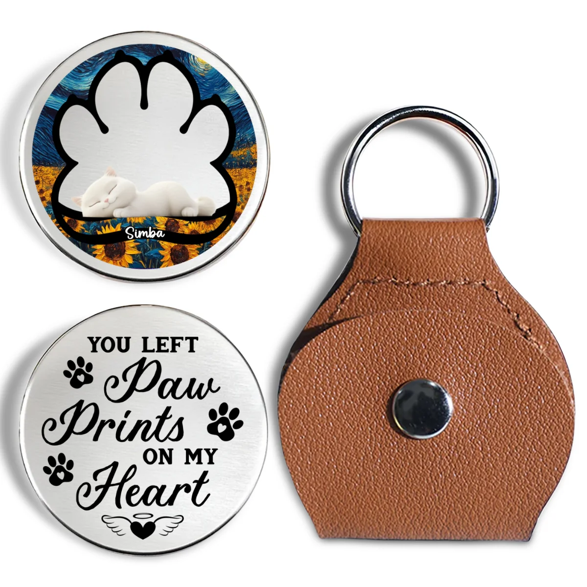 Beside My Cat - Personalized Custom Pocket Hug - Image 6