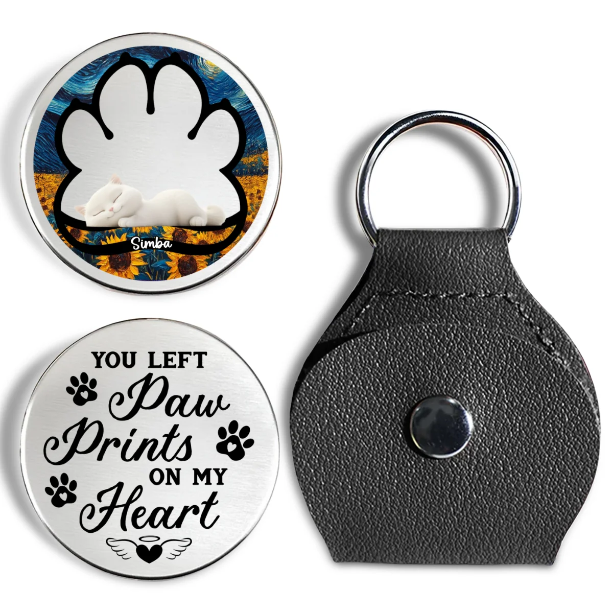 Beside My Cat - Personalized Custom Pocket Hug - Image 7
