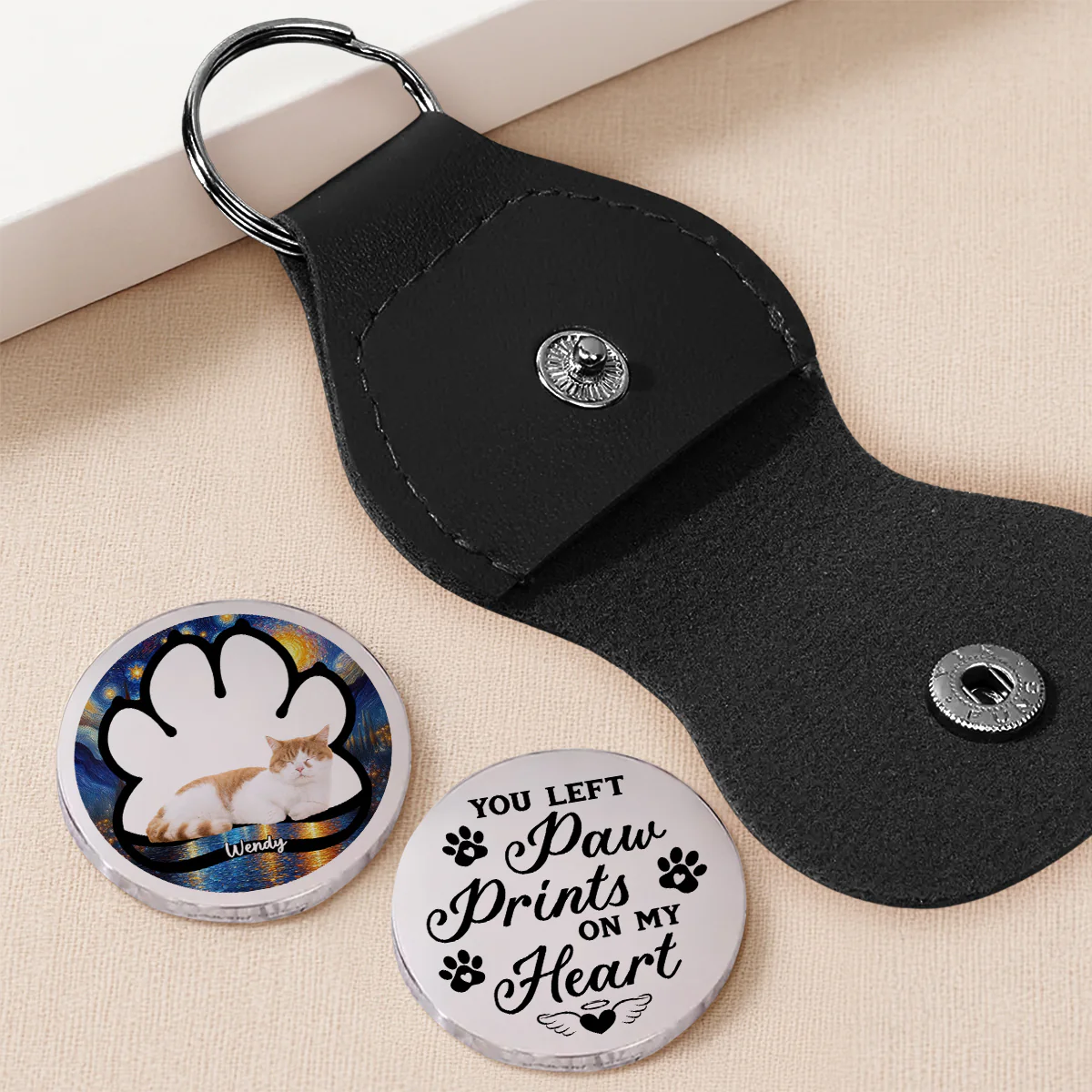 Beside My Cat Photo - Personalized Custom Pocket Hug - Image 2