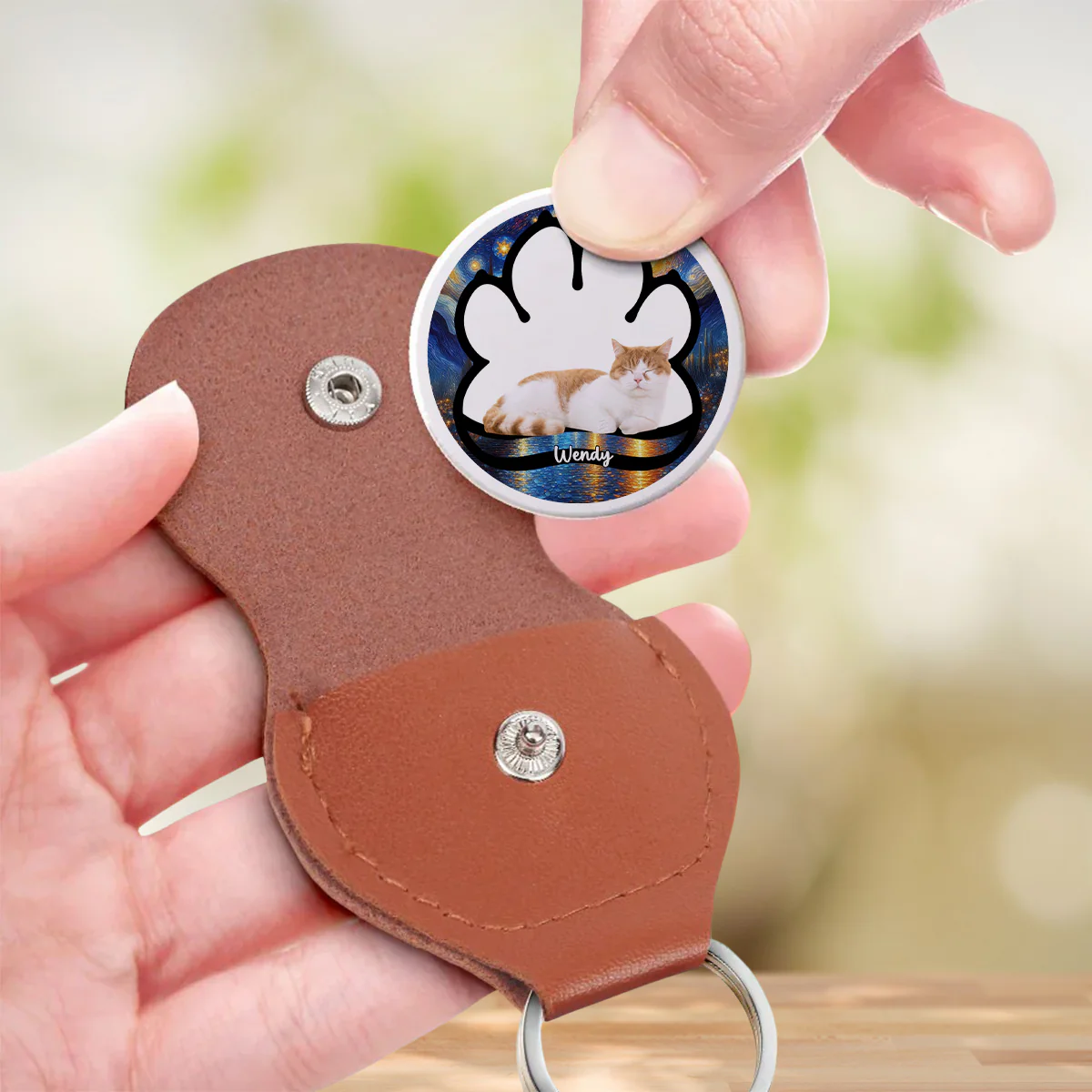 Beside My Cat Photo - Personalized Custom Pocket Hug - Image 3