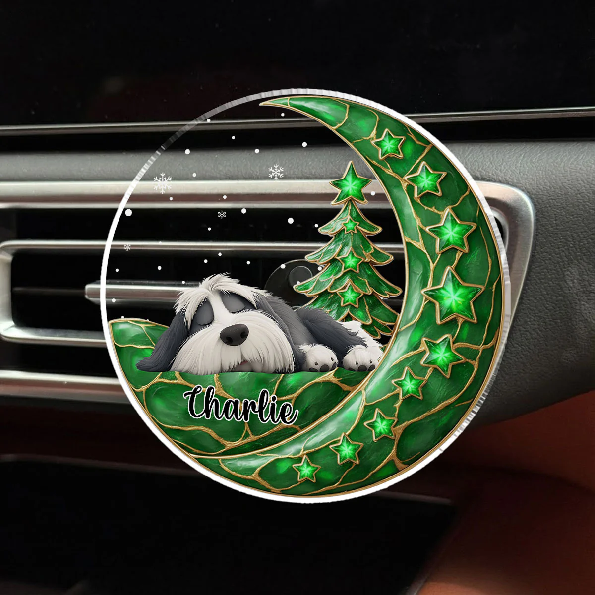Beside Pearl Of You - Personalized Custom 3D Effect Car Vent Clip - Image 2