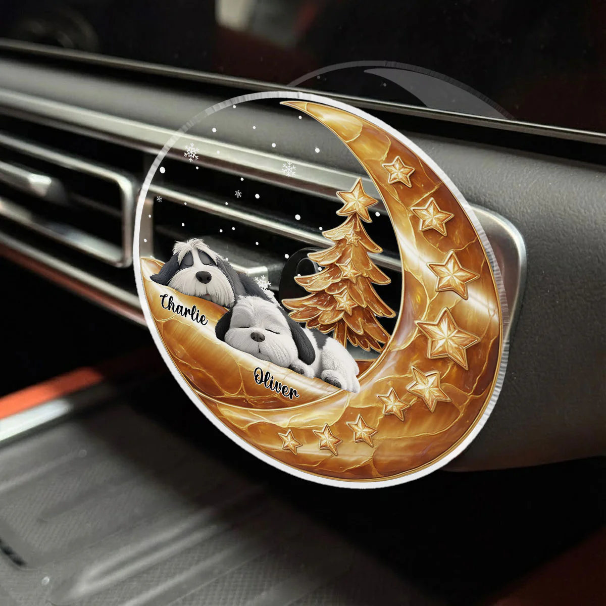 Beside Pearl Of You - Personalized Custom 3D Effect Car Vent Clip - Image 3