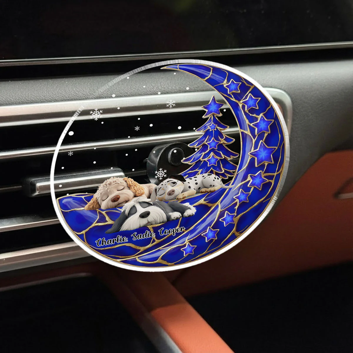 Beside Pearl Of You - Personalized Custom 3D Effect Car Vent Clip - Image 4
