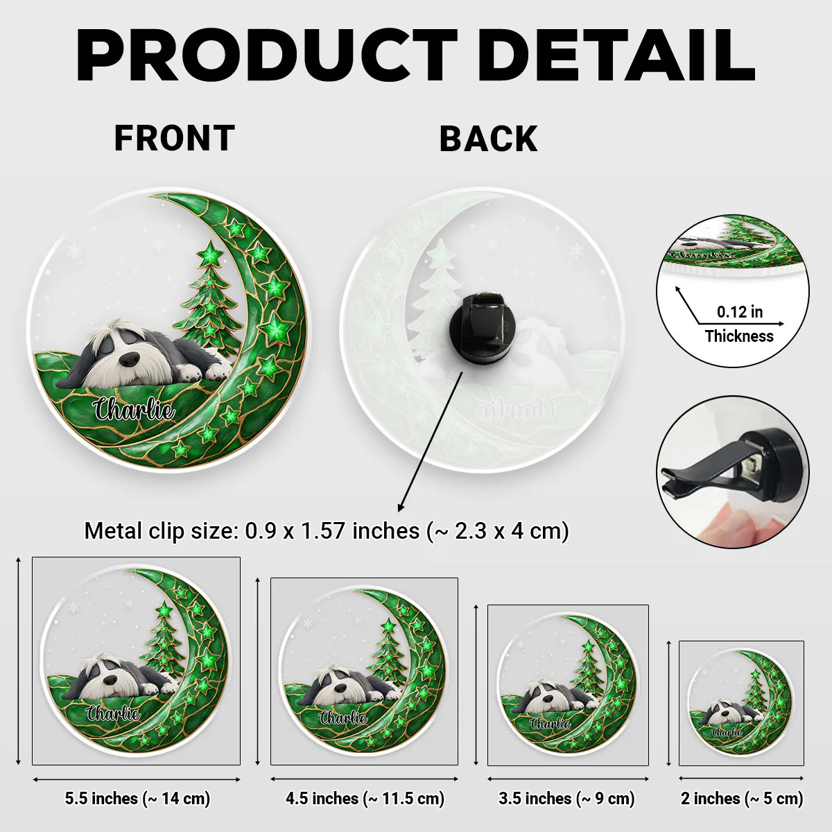 Beside Pearl Of You - Personalized Custom 3D Effect Car Vent Clip - Image 6