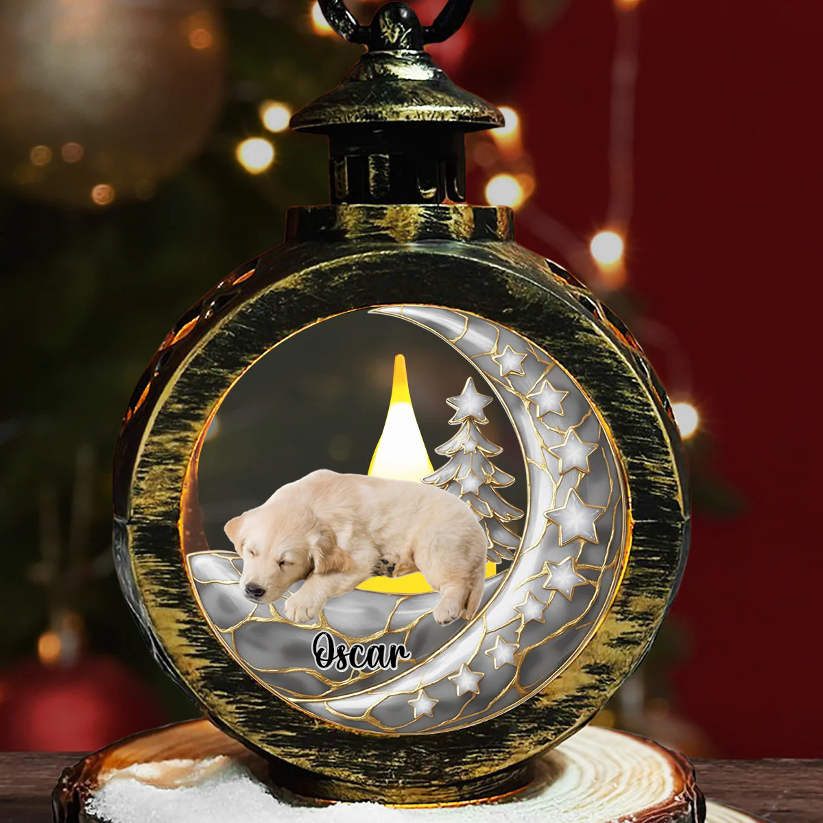 Beside Pearl Of You Photo - Personalized Custom 3D Effect Christmas Lantern - Image 7