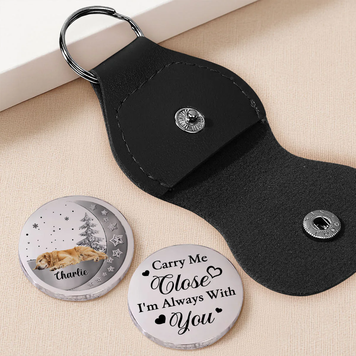 Beside You Custom Photo - Personalized Custom 3D Effect Pocket Hug - Image 2